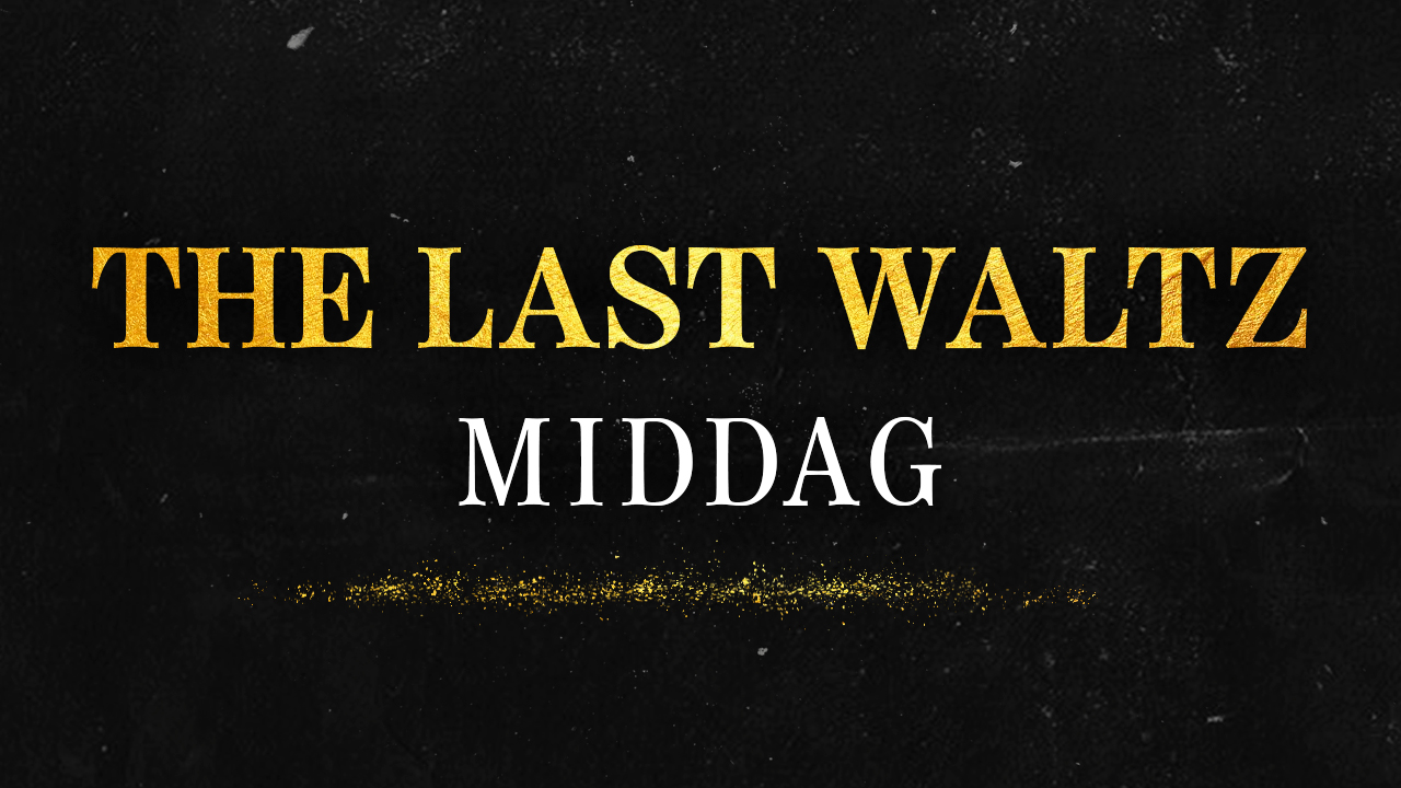 Information om at man kan tilkøbe en middag i forbindelse med The Last Waltz-hyldestkoncerten
